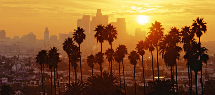 Rejser til Los Angeles.