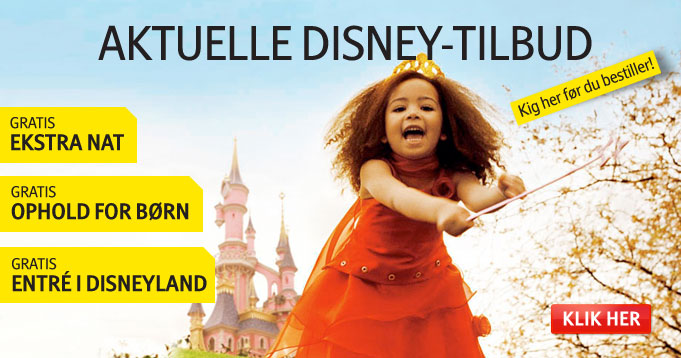 Se aktuelle tilbud fra Disnyland Paris